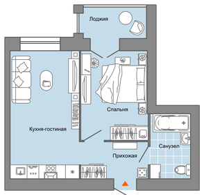 42 м², 2-комнатная квартира 5 119 120 ₽ - изображение 42