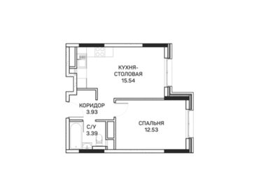 Квартира 35,4 м², 1-комнатные - изображение 1