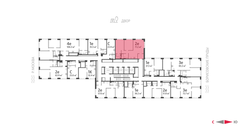 70,9 м², 2-комнатная квартира 26 065 250 ₽ - изображение 43