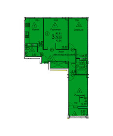 119 м², 3-комнатная квартира 10 000 000 ₽ - изображение 14
