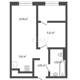 Квартира 44 м², 1-комнатная - изображение 1