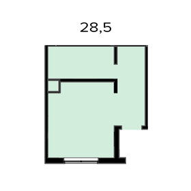 28 м², квартира-студия 9 350 000 ₽ - изображение 134