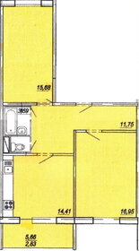 Квартира 68 м², 2-комнатная - изображение 1