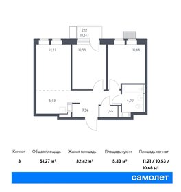 50 м², 2-комнатная квартира 11 200 000 ₽ - изображение 73