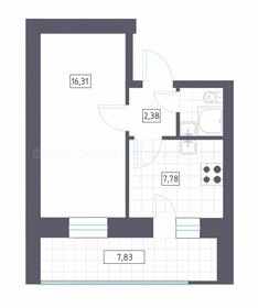 Квартира 36,5 м², 1-комнатная - изображение 1