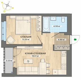 42 м², 1-комнатная квартира 5 300 000 ₽ - изображение 7