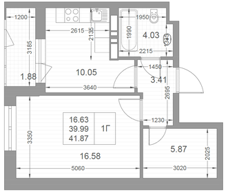 45 м², 1-комнатная квартира 11 990 000 ₽ - изображение 29
