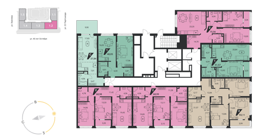 26,2 м², квартира-студия 4 404 400 ₽ - изображение 31