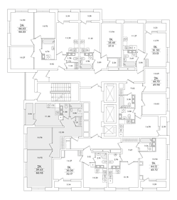 Квартира 61 м², 2-комнатная - изображение 2