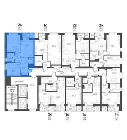 Квартира 51,8 м², 2-комнатная - изображение 2