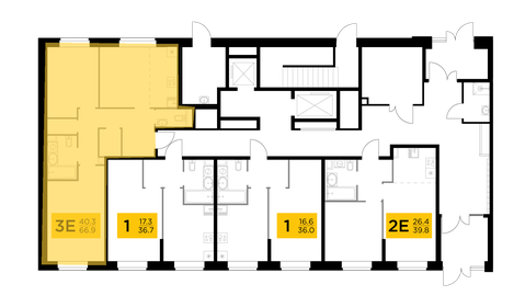 80 м², 3-комнатная квартира 7 650 000 ₽ - изображение 125