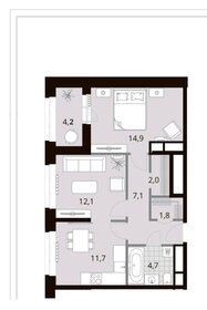 54,4 м², 2-комнатная квартира 16 316 000 ₽ - изображение 1