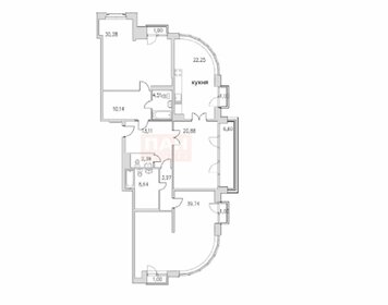 Квартира 156,5 м², 3-комнатная - изображение 1