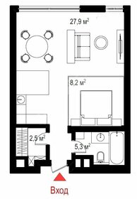 Квартира 46 м², 1-комнатные - изображение 1