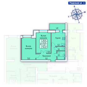 Квартира 54 м², 2-комнатная - изображение 1