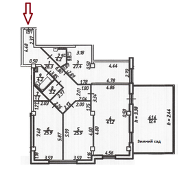 Квартира 160 м², 3-комнатная - изображение 1