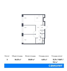 58 м², 2-комнатная квартира 9 300 000 ₽ - изображение 102