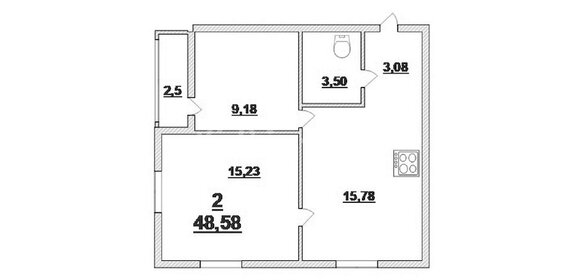 56,1 м², 2-комнатная квартира 5 230 650 ₽ - изображение 8
