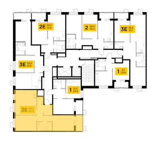 62,9 м², 3-комнатная квартира 10 437 473 ₽ - изображение 77