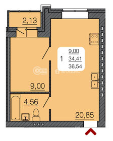 39,7 м², 1-комнатная квартира 2 714 320 ₽ - изображение 23