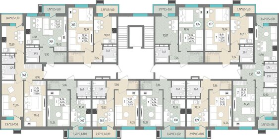 60,3 м², 3-комнатная квартира 5 500 000 ₽ - изображение 127