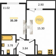 Квартира 35,4 м², 1-комнатная - изображение 5