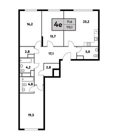 112,9 м², 4-комнатная квартира 39 967 156 ₽ - изображение 60