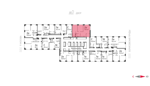 70,5 м², 2-комнатная квартира 24 430 012 ₽ - изображение 34