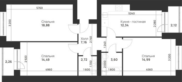 74,1 м², 3-комнатная квартира 6 300 000 ₽ - изображение 48