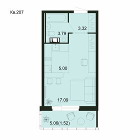 Квартира 30,7 м², студия - изображение 1