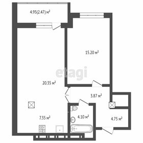 Квартира 40 м², 1-комнатная - изображение 1