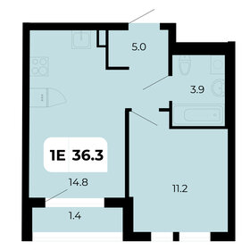 Квартира 36,3 м², 1-комнатная - изображение 1