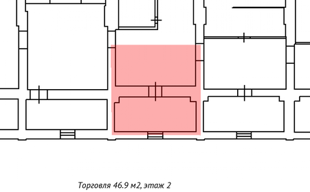 46,9 м², торговое помещение - изображение 5