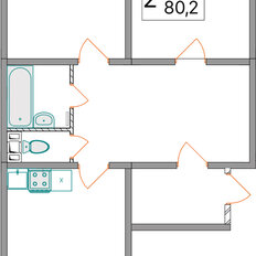 Квартира 80,2 м², 2-комнатная - изображение 3