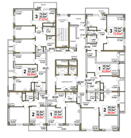 197,6 м², 1-комнатная квартира 24 950 000 ₽ - изображение 44