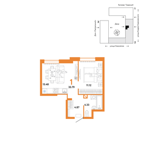 37,6 м², 1-комнатная квартира 5 950 000 ₽ - изображение 28