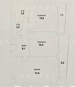 Квартира 72,3 м², 2-комнатная - изображение 1