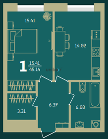 55 м², 2-комнатные апартаменты 9 150 000 ₽ - изображение 54