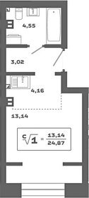 25 м², квартира-студия 4 460 000 ₽ - изображение 22