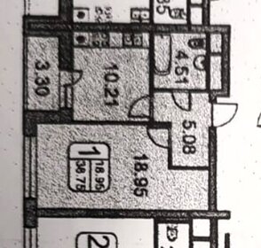 Квартира 40 м², 1-комнатная - изображение 1