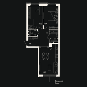 61,4 м², 2-комнатная квартира 17 000 000 ₽ - изображение 10