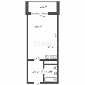 Квартира 37,4 м², студия - изображение 2