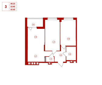 108 м², 3-комнатная квартира 7 500 000 ₽ - изображение 130
