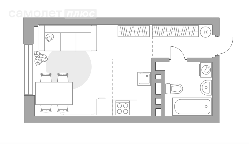 28,8 м², квартира-студия 5 070 000 ₽ - изображение 51