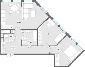 65,2 м², 3-комнатная квартира 4 800 000 ₽ - изображение 30