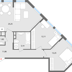 Квартира 69,4 м², 3-комнатная - изображение 4