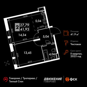 44,3 м², 2-комнатные апартаменты 9 975 364 ₽ - изображение 35