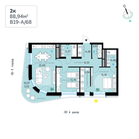 85,9 м², 2-комнатная квартира 37 315 148 ₽ - изображение 58