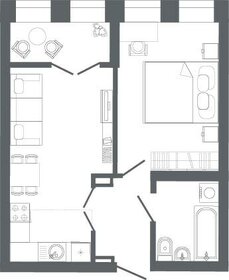 42,8 м², 1-комнатная квартира 10 583 000 ₽ - изображение 42