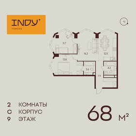 81,7 м², 2-комнатная квартира 65 008 836 ₽ - изображение 122